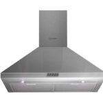 Indesit Free-Standing Wall Mounted Chimney Cooker Hood 3 Speeds - Silver - IHP6.5CMIX