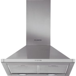 Ariston Free-Standing Wall Mounted Chimney Cooker Hood 3 Speeds - Silver - AHPN6.4FLMX