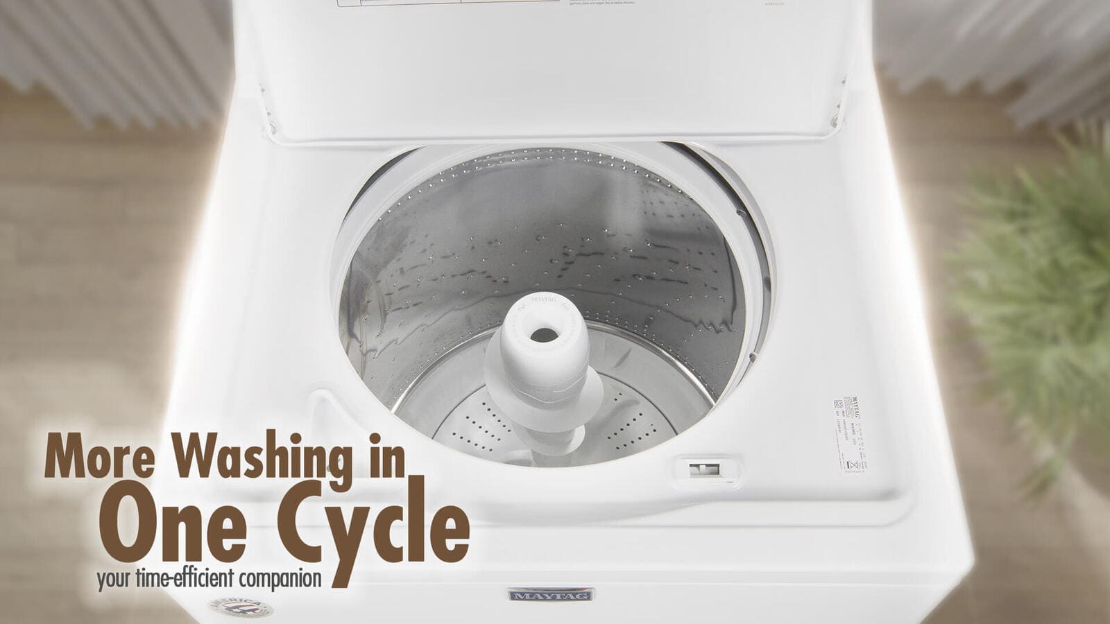 Maytag Washer Top Load - 12 Kg Washing - 9 Programs - White - 4KMVWC410JW2 1 4KMVWC410JW2eng 1