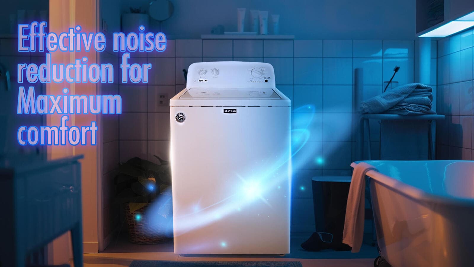 Maytag Washer Top Load - 12 Kg Washing - 9 Programs - White - 4KMVWC410JW2 3 4KMVWC410JW2eng 3