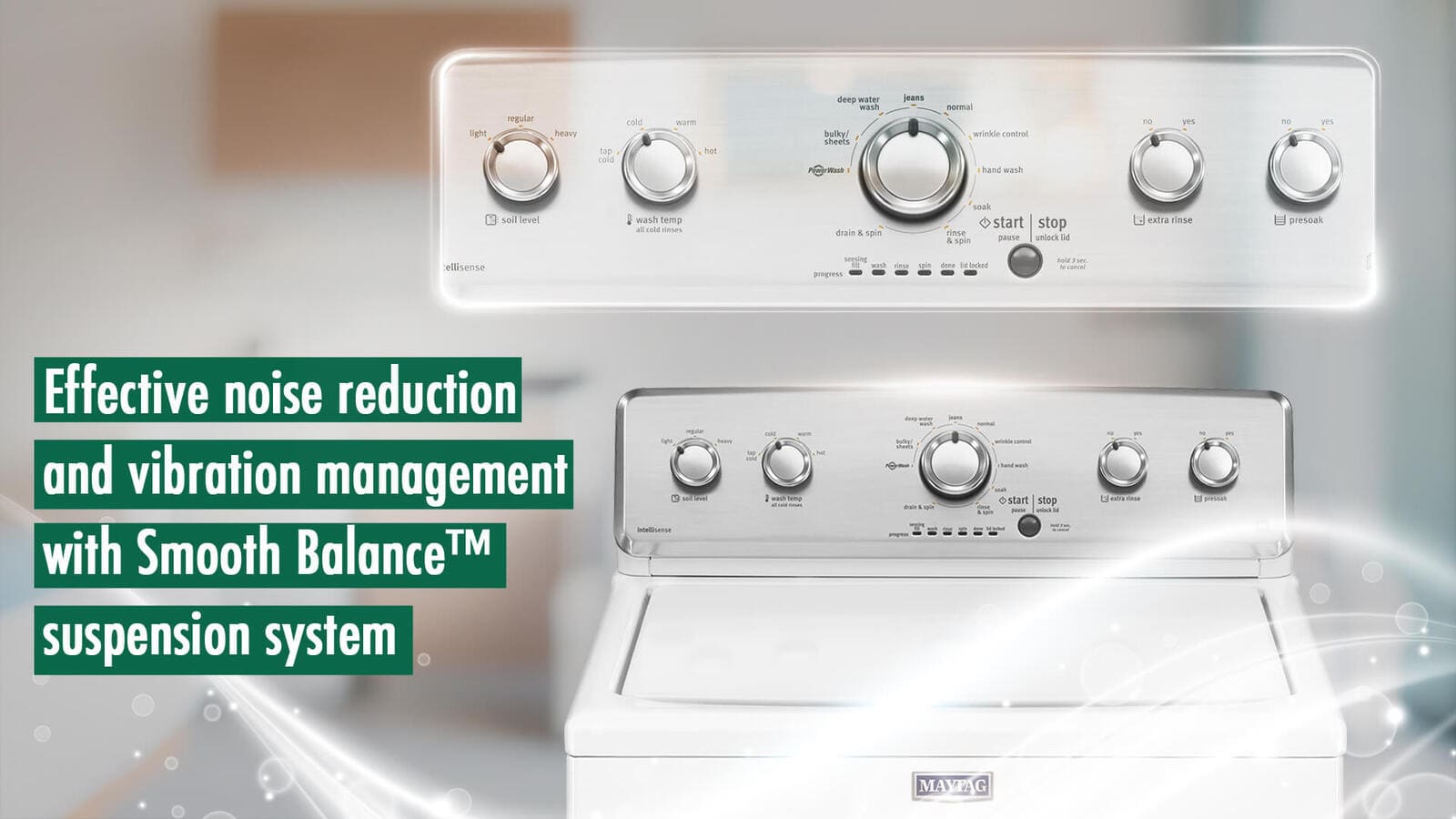 Maytag Top Load Washing Machine - 12 Kg Washing - 10 programs - White - 4KMVWC430JW2 3 4KMVWC430JW2eng 3