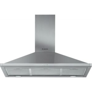 Ariston Slim Pyramid Cooker Hood 3 Speeds with turbo - Silver - AHPN9.7FAMX