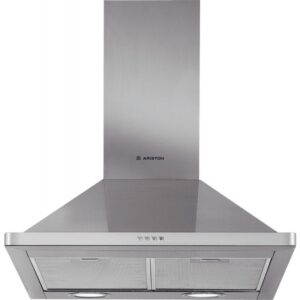 Ariston Pyramid Wall Mounted Cooker Hood 3 Speeds - Silver - AHPN6.4FAMX