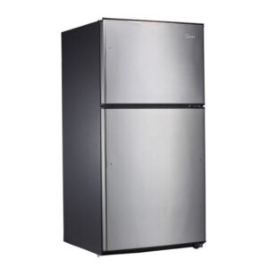 Midea Double Door Refrigerator 21 cu/ft - Silver - HD774FS