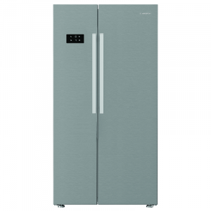 Ariston Refrigerator and Freezer Side by Side - 13 Cu.ft Fridge & 6.7 Cu.ft Freezer - Gray - ARS91F6643XSA