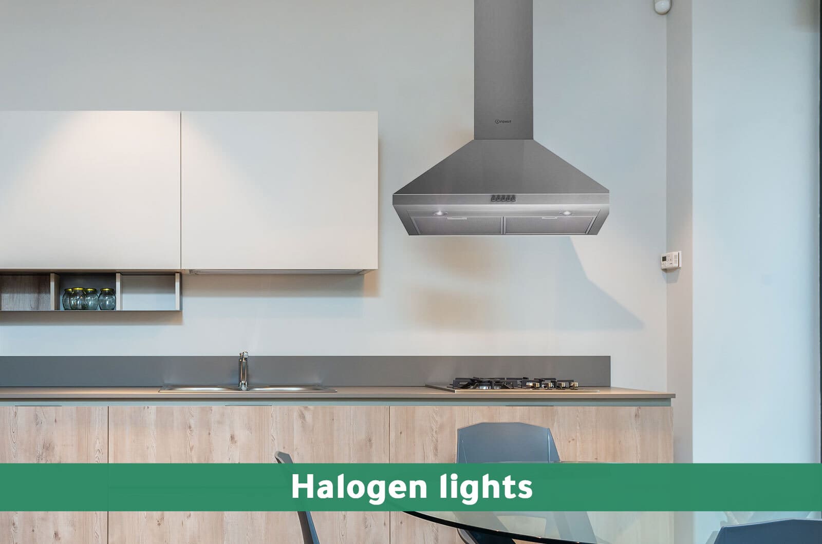 Indesit Free-Standing Wall Mounted Chimney Cooker Hood - 3 Speeds - grey - 50x60 cm 2 IHP6.5CMIXeng 2