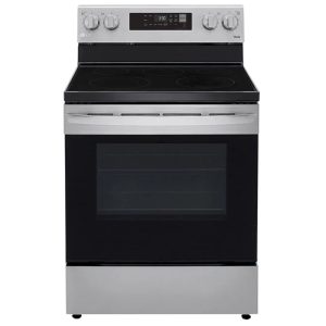 LG Ceramic Cooker with Electric Oven - 5 Burners - Silver