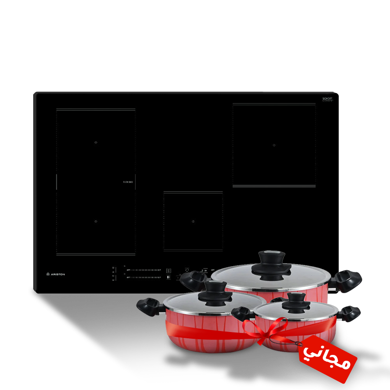 ariston builtin Hob 4 plates white background 1 ar