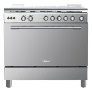 Midea Gas Cooker 5 Burners - Silver - 36LMG5G022