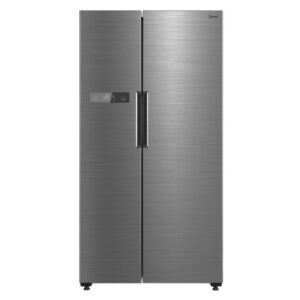 Midea Side By Side Refrigerator 18.4 Cubic Feet - Silver - MDRS722MYU46D