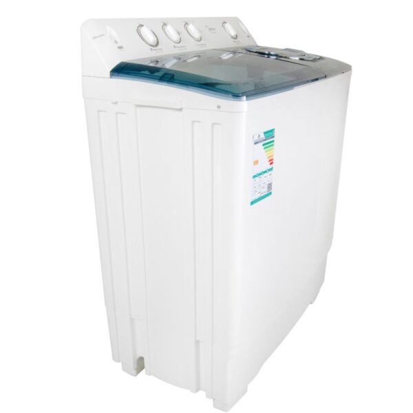 which saves up to 40% energy. This Midea washer also ensures fabrics are thoroughly clean during washing and rinsing.